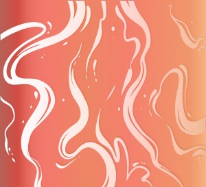 Peach Liquid Marble 
