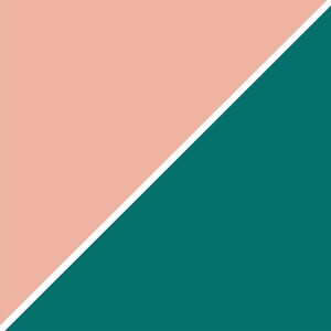 Peach and Blue Abstract