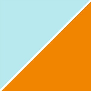 Pool and Tangerine Abstract