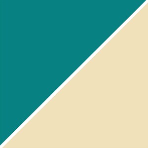 Teal Blue and Vanilla Custard Abstract