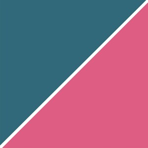 Teal and Blush Abstract