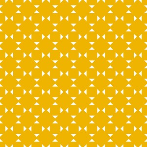 Yellow Color Squares And Diamonds Pattern 
