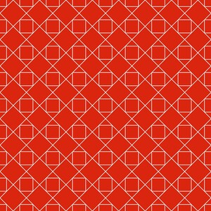 Orange Geometric Pattern