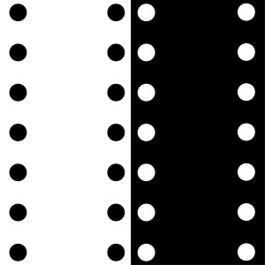 Black and White Circle Dots