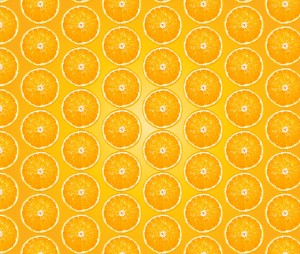 Juicy Fruity Orange Pattern