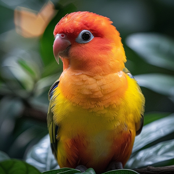 Yellow Lovebird Print