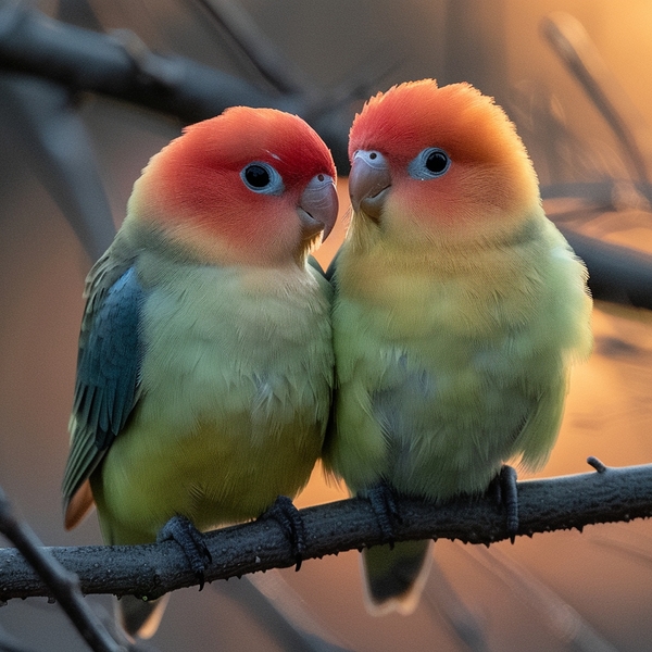 Tender Lovebird Print