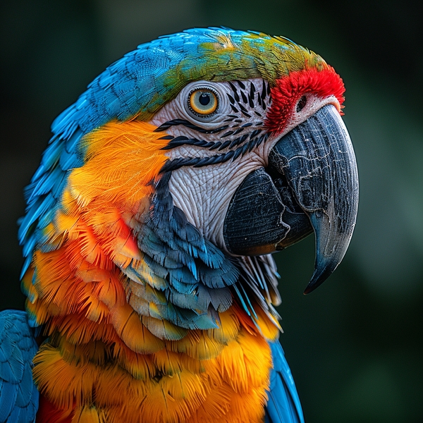 Fluffy Macaw Print