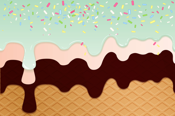 Pistachio Raspberry Ripple Waffle by rizu_designs