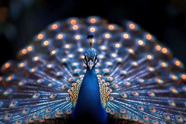 Ethereal Peacock Print