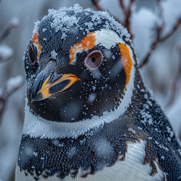 Snow Penguin Print