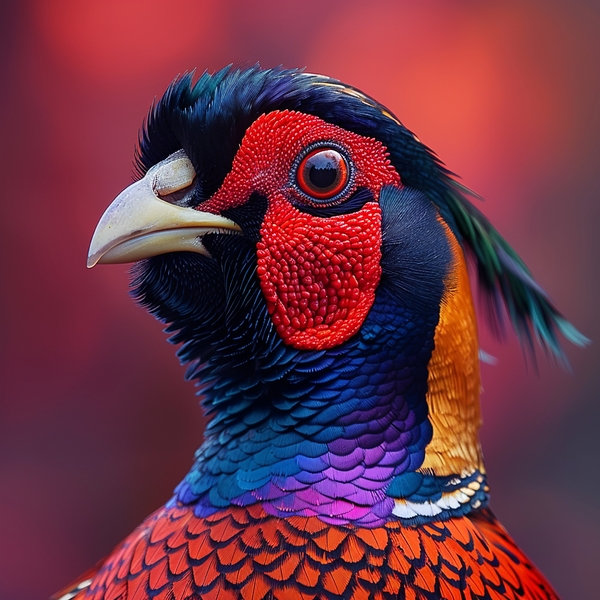 Vibrant Pheasant Bird Print