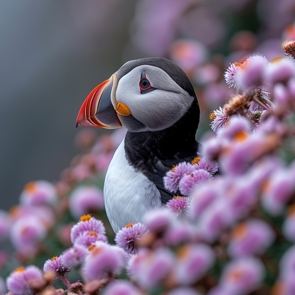 Puffin Beak Print