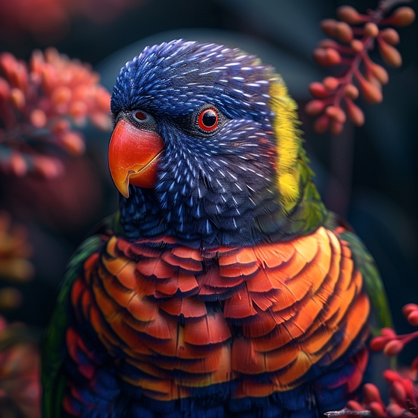 Lorikeet Bird Print