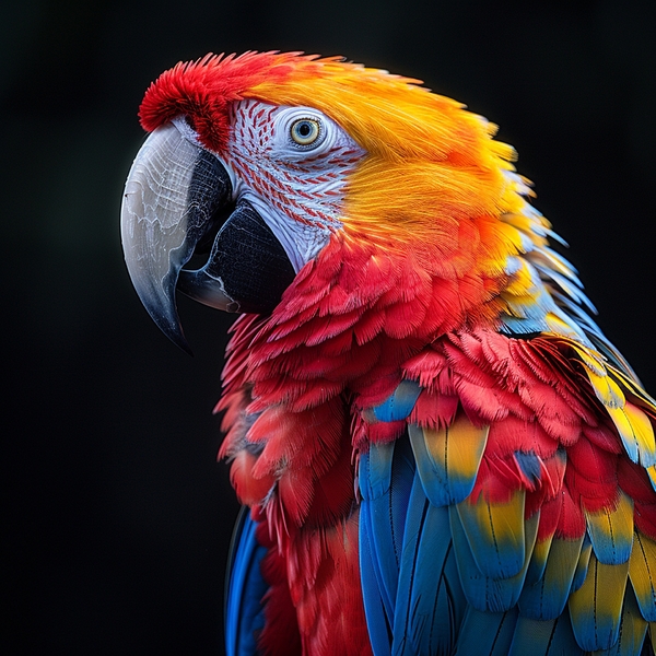 Graceful Macaw Print