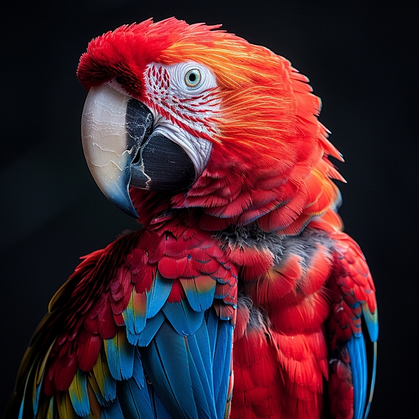Graceful Macaw Print
