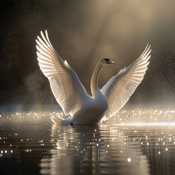 Radiant Swan Print