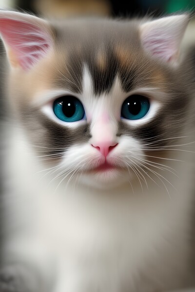 Captivating Kittie Print