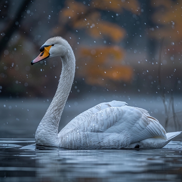 Alluring Swan Print