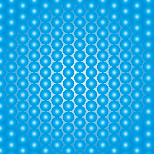 Blue Pearl Pattern Print
