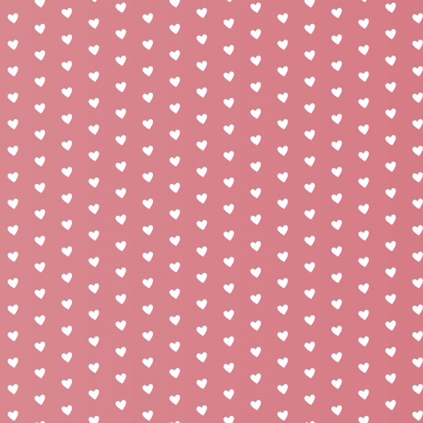 Light Red Heart Shape Pattern Print