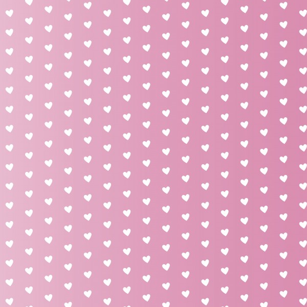 Pink Gradient Heart Shape Pattern Print