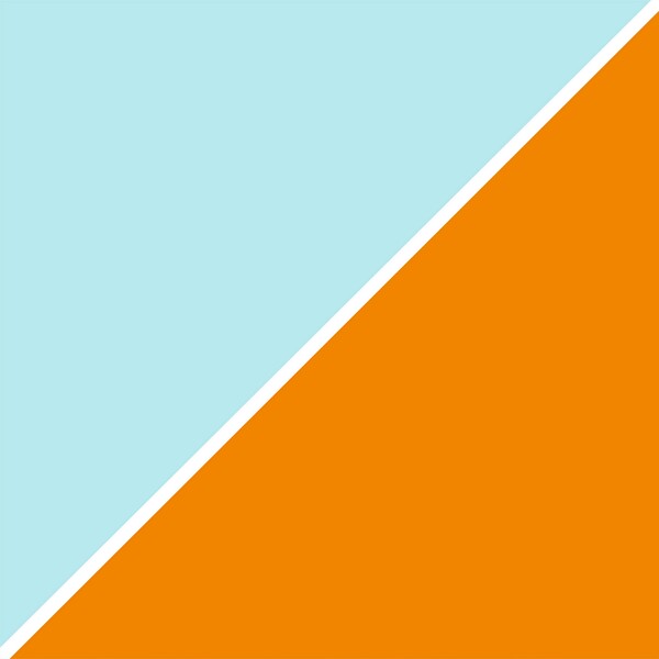 Pool and Tangerine Abstract by rizu_designs