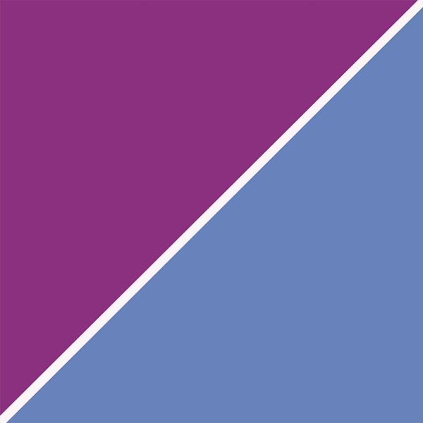 Raspberry and Blue Abstract Print
