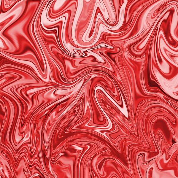 Red Liquid Marble Print