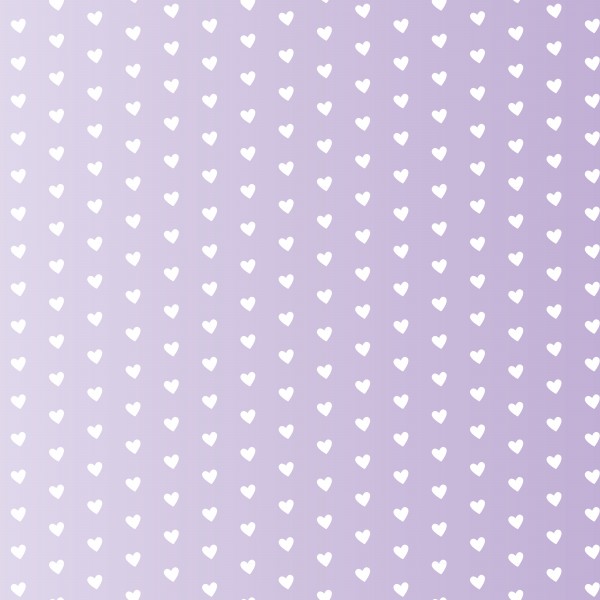 Spring Purple Heart Shape Pattern Print