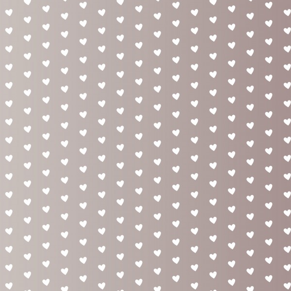 Tan Heart Shape Pattern Print