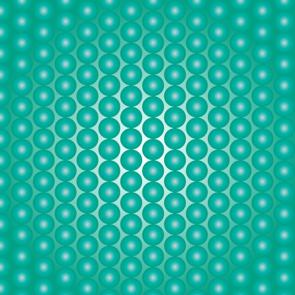 Turquoise Pearl Pattern Print