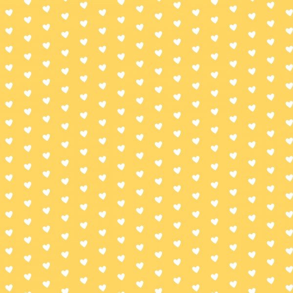 Yellow Heart Shape Pattern Imprimer