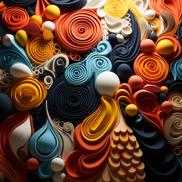 Intriguing Abstract Impression Print