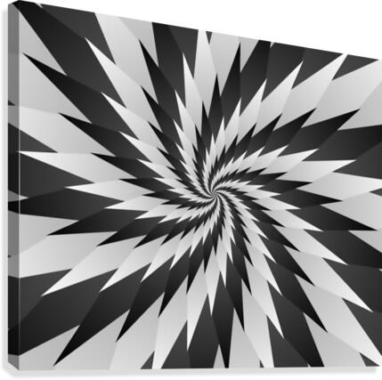 Sharp Swirl Art Canvas Print
