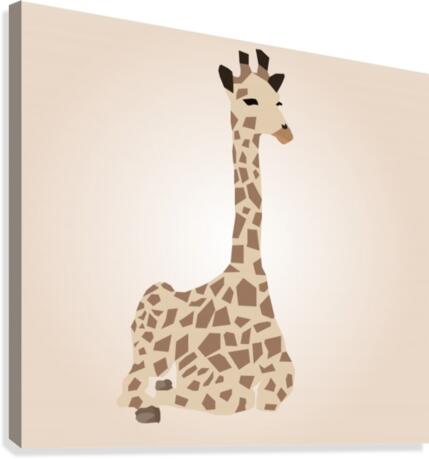 Giraffe Illustration Canvas Print