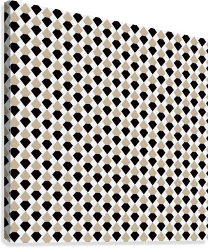 Black Pattern Artwork Canvas Print