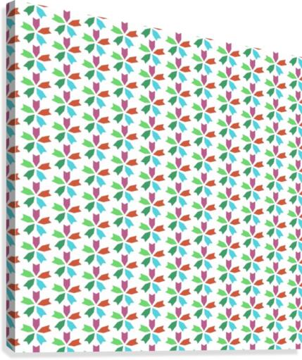 Flower Seamless Pattern Artwork Canvas Print