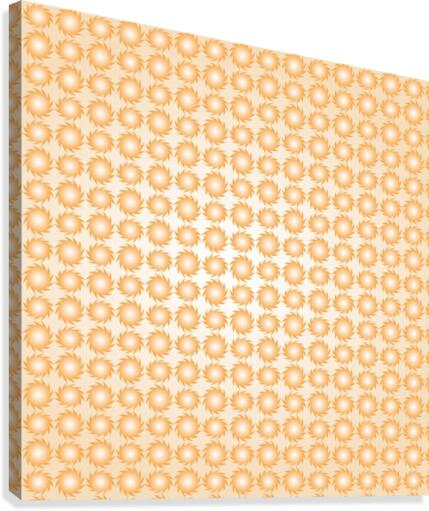 Orange Pattern Artwork Canvas Print