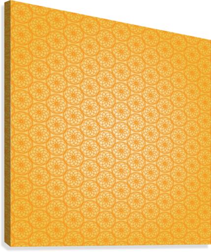 Orange Seamless Pattern Art Canvas Print