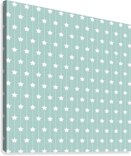 Star Seamless Pattern Art Canvas Print