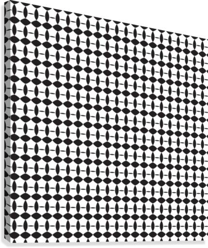 Monochrome Pattern Art Canvas Print