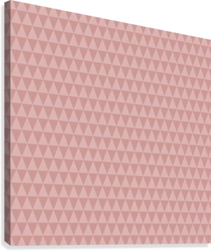 ORANGE Triangle Shape Seamless Pattern Background    Canvas Print