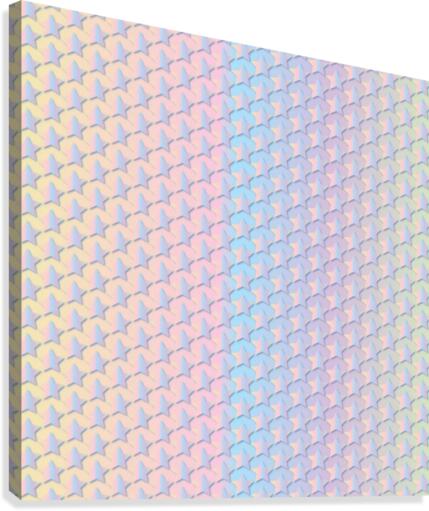 Multi color Star Pattern Canvas Print