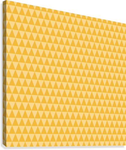  YELLOW Triangle Shape Seamless Pattern Background   Canvas Print