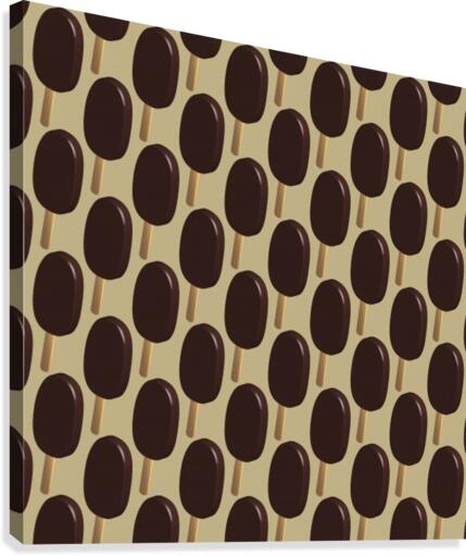 Chocolate Rain Pattern Canvas Print