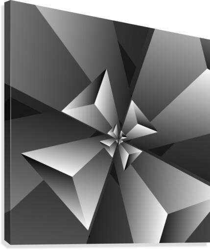 BlackishTrendy Triangle Pattern Canvas Print