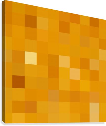 ORANGE MOSAIC PATTERN Canvas Print