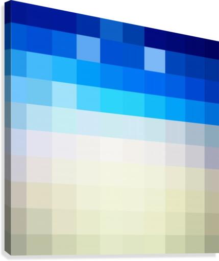 BLUISH MOSAIC PATTERN Canvas Print