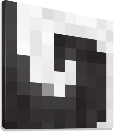 WHITE MOSAIC PATTERN Canvas Print